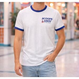 Netflix Stranger Things T Shirt Size Medium Scoops and Ahoy Ice Cream Parlor NWT